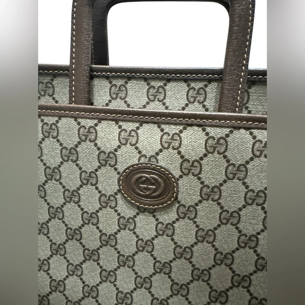 Vintage GUCCI GG attaché/briefcase